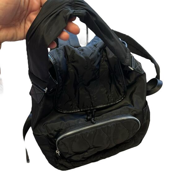 Utility Backpack Purse Black Bag Travel Work Casual Walking Gym Vacation Daily main image 6